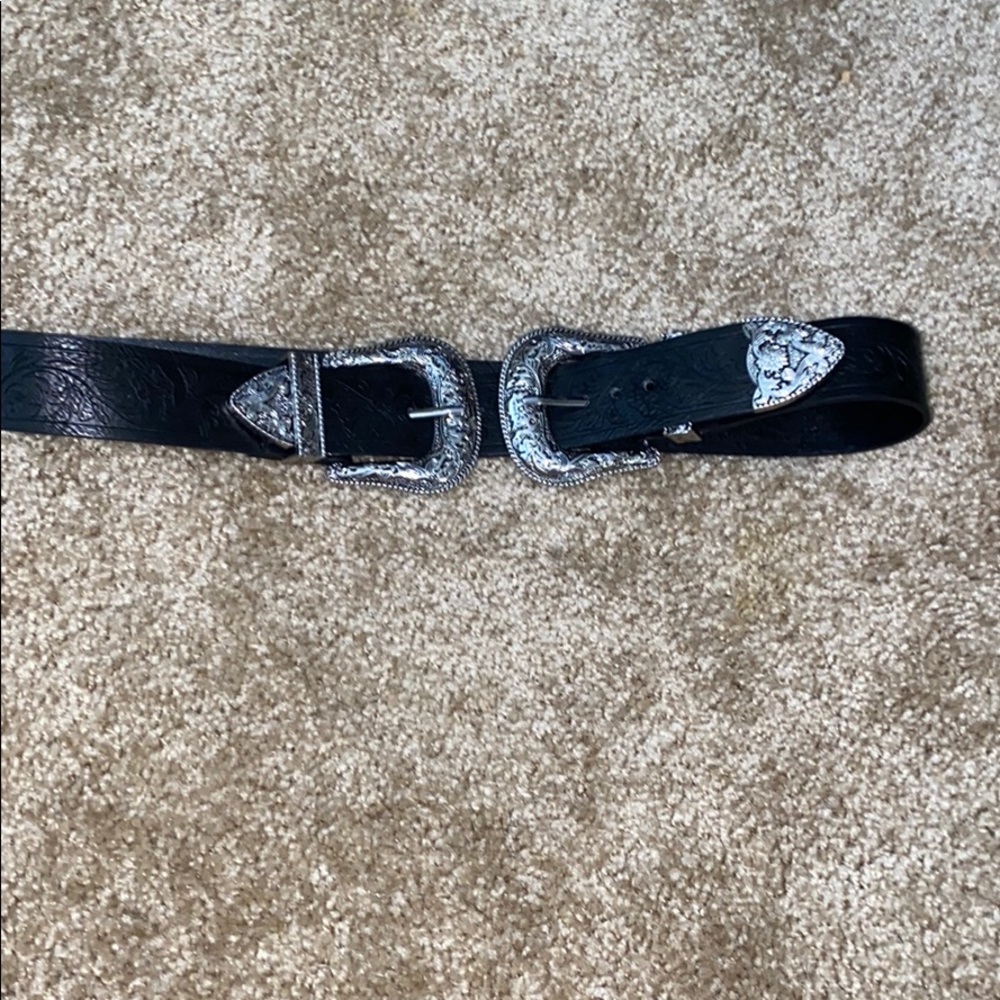 Black double belt